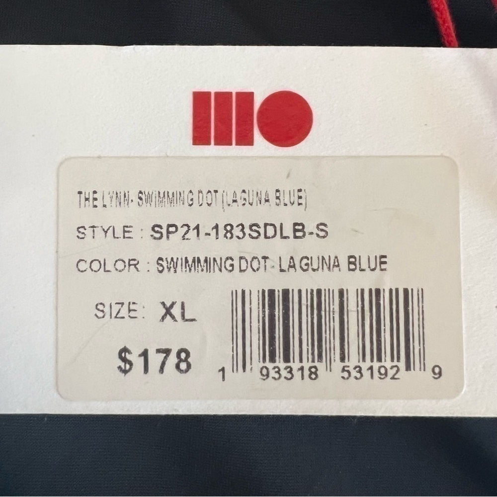 SOLID & STRIPED One Piece Swimsuit Polka Dot Blue XL Strappy - Picture 8 of 13